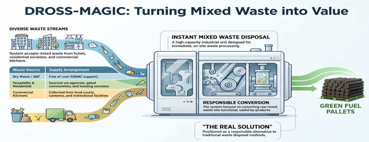 Dross Magic process infographic